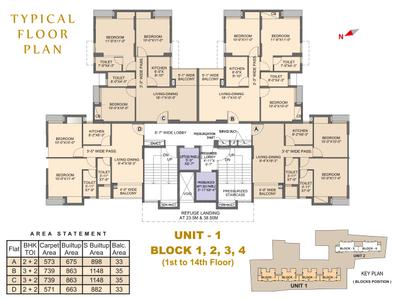 Project Image of 882.0 - 1148.0 Sq.ft 2 BHK Apartment for buy in Rohra Imperial