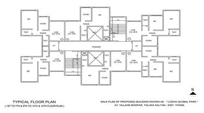 Project Image of 445.0 - 583.0 Sq.ft 1 BHK Apartment for buy in Lodha Global Park