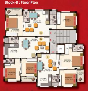 Project Image of 800.0 - 816.0 Sq.ft 2 BHK Apartment for buy in GM Meena Srishti