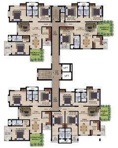 Project Image of 1880.0 - 2615.0 Sq.ft 3 BHK Apartment for buy in Panchratna Heritage