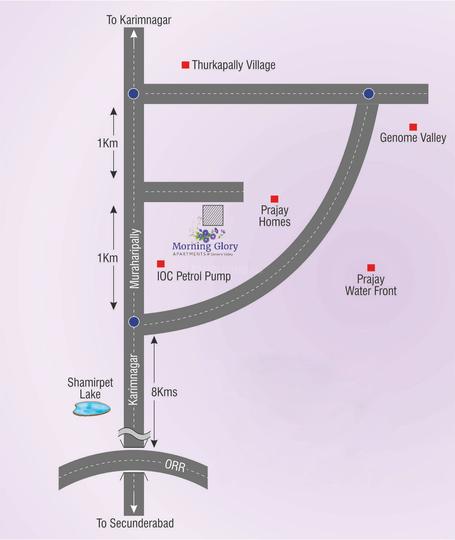 Modi Morning Glory Apartments Images for locationPlan 1
