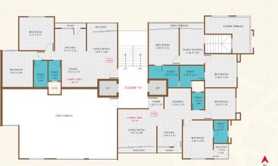 Project Image of 621.08 - 729.58 Sq.ft 2 BHK Apartment for buy in Grey Etihad Towers Phase 2