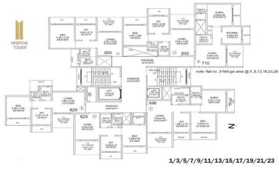 Project Image of 452.0 - 643.0 Sq.ft 1 BHK Apartment for buy in Marathe Tower