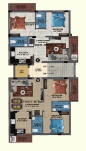 MP Wishu Cluster Plan from 1st to 3rd Floor 1