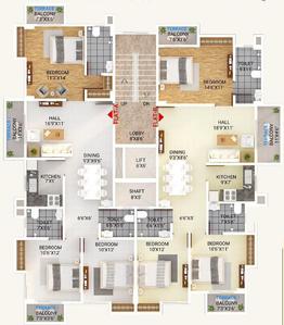 Project Image of 1310.0 - 1448.0 Sq.ft 3 BHK Apartment for buy in Piya Mansion