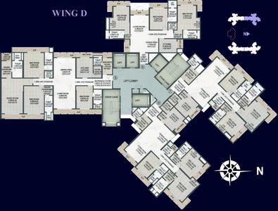 Project Image of 1126.0 - 2088.95 Sq.ft 3 BHK Apartment for buy in Rajesh Raj Tattva Phase II Wing C and D