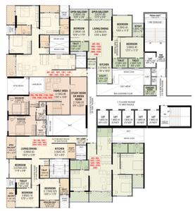 Project Image of 1615 Sq.ft 3 BHK Apartment / Flat for sale in Pimple Nilakh for Rs. 15900000