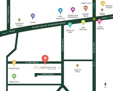 Project Image of 0.0 - 948.0 Sq.ft 3 BHK Apartment for buy in Ekta Greenville Phase 1 Wing I And J