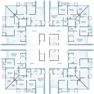 Project Image of 577.81 - 998.68 Sq.ft 2 BHK Apartment for buy in Manas Lake City Phase 1