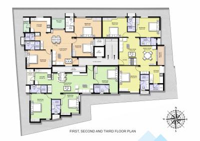 Project Image of 1261.0 - 1454.0 Sq.ft 3 BHK Apartment for buy in Vigneshwara Kasthuris RRK Enclave