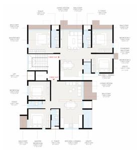 Project Image of 736.14 - 909.55 Sq.ft 2 BHK Apartment for buy in Leela II