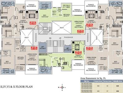Project Image of 769 Sq.ft 2 BHK Apartment / Flat for sale in Alandi for Rs. 3800000