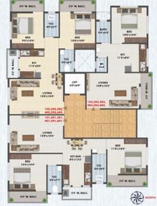 Project Image of 850.0 - 975.0 Sq.ft 2 BHK Apartment for buy in Indu Park