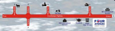 Project Image of 410.0 - 572.0 Sq.ft 1 BHK Apartment for buy in Ikon Four Avenues Wing C And D