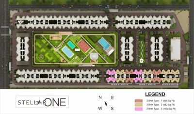 Project Image of 895.0 - 1412.0 Sq.ft 2 BHK Apartment for buy in Stellar One Phase 1