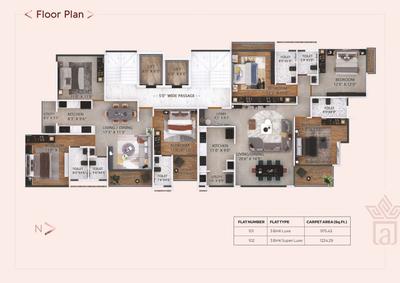 Project Image of 990.0 - 2157.0 Sq.ft 3 BHK Apartment for buy in Deshpande Amrutakunj CHSL