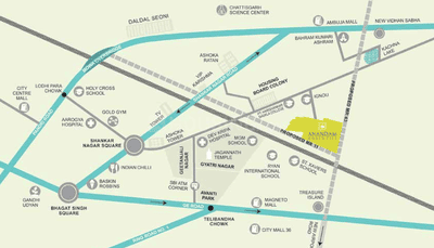 Project Image of 735.07 - 1051.96 Sq.ft 2 BHK Apartment for buy in Goldbricks Aastha Apartment M7 Phase I Anandam World City