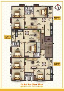 JayRam JayRam Cluster Plan from 1st to 3rd Floor 1