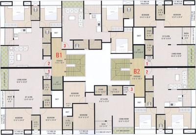 Project Image of 412.15 - 674.79 Sq.ft 1 BHK Apartment for buy in MIJ Madina Complex
