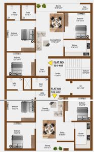 Project Image of 1450.0 - 1472.0 Sq.ft 3 BHK Apartment for buy in Blu Park View