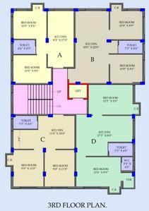 Project Image of 650.0 - 850.0 Sq.ft 2 BHK Apartment for buy in Retro Balaji Dreams