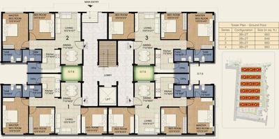 Project Image of 848.0 - 1062.0 Sq.ft 2 BHK Apartment for buy in Provident Freedom