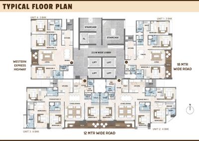 Project Image of 593.09 - 867.46 Sq.ft 2 BHK Apartment for buy in Agami Infinity Park 3