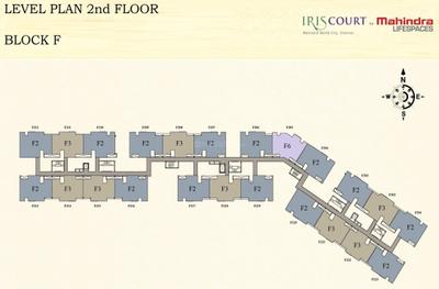 Project Image of 1055.0 - 1060.0 Sq.ft 3 BHK Apartment for buy in Mahindra Iris Court