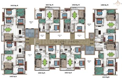 Project Image of 1010.0 - 1348.0 Sq.ft 2 BHK Apartment for buy in Guru Brindavan Garden