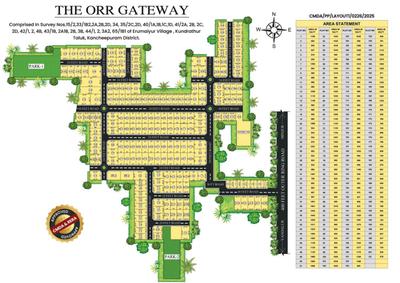 Project Image of 578.0 - 1438.0 Sq.ft Residential Plot Plot for buy in The ORR Gateway