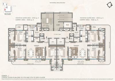 Project Image of 2100 Sq.ft 3 BHK Apartment / Flat for sale in PR7 Airport Road for Rs. 18500000