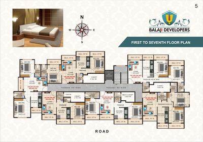 Project Image of 299.02 - 445.09 Sq.ft 1 BHK Apartment for buy in Balaji Heritage