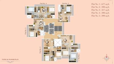 Project Image of 550 Sq.ft 1 BHK Apartment / Flat for sale in Jogeshwari East for Rs. 9500000
