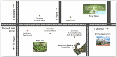 Project Image of 667.04 - 4162.83 Sq.ft Residential Plot Plot for buy in Raipur Gurukul Aurum City Greens