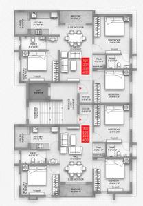 Project Image of 0.0 - 1480.0 Sq.ft 3 BHK Apartment for buy in VBL Primera D