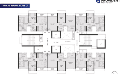 Project Image of 0.0 - 453.0 Sq.ft 1 BHK Apartment for buy in Provident Palmvista C1