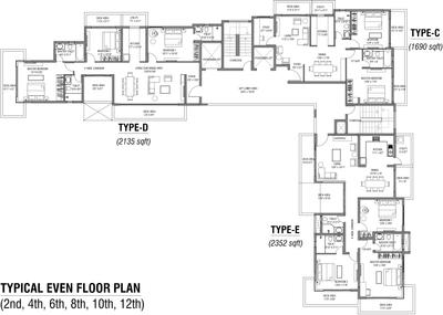 Project Image of 1690.0 - 2352.0 Sq.ft 2.5 BHK Apartment for buy in LGCL Luxuriate