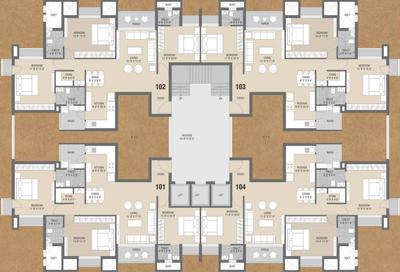 Project Image of 1085.0 - 1111.0 Sq.ft 3 BHK Apartment for buy in Meet Kasturi Casa