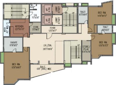 Project Image of 0.0 - 3219.0 Sq.ft 4 BHK Apartment for buy in Gurukul Grandeur