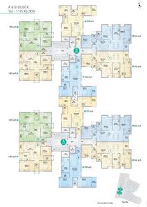 Project Image of 635.0 - 1552.0 Sq.ft 2 BHK Apartment for buy in Appaswamy The Bloomingdale