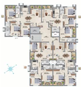 Project Image of 840.0 - 1184.0 Sq.ft 2 BHK Apartment for buy in Chitraka Meadows