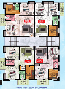 Crest Hritvi Crest Hritvi Cluster Plan from 1st to 2nd Floor 1