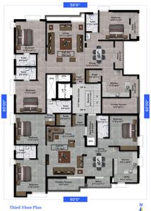 Project Image of 1206.0 - 1800.0 Sq.ft 3 BHK Apartment for buy in SN Sai Swaraj