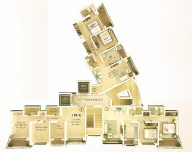 Project Image of 399.0 - 1040.0 Sq.ft 1 BHK Apartment for buy in Unique Estate Wing E