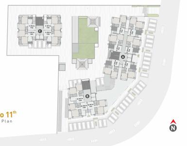 Project Image of 593.41 - 839.37 Sq.ft 2 BHK Apartment for buy in Myco Akeelah
