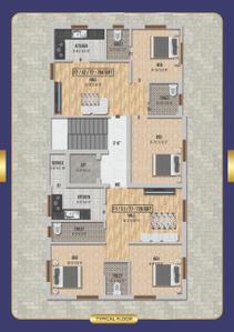 Project Image of 704.0 - 726.0 Sq.ft 2 BHK Apartment for buy in GK Sri Sai Tharun Flats