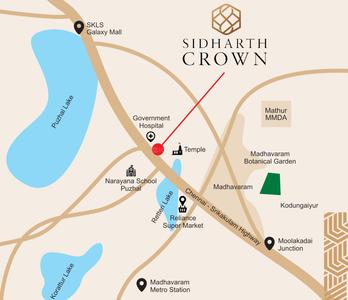 Project Image of 969.0 - 1457.0 Sq.ft 2 BHK Apartment for buy in Sidharth Crown