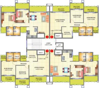 Project Image of 1184 Sq.ft 2 BHK Apartment / Flat for sale in Corlim for Rs. 9200000