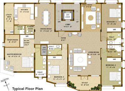 Project Image of 3650.0 - 3925.0 Sq.ft 4 BHK Apartment for buy in Whitespring Project Gateway