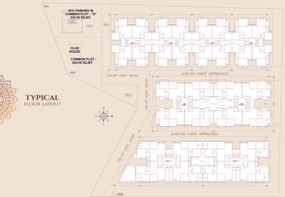 Project Image of 600.0 - 980.0 Sq.ft 2 BHK Apartment for buy in Shreenathji Vallabh Aangan